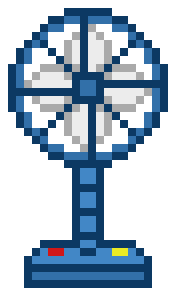 像素画_百格画_积木画_格子画_钻石画_拼豆豆_电风扇