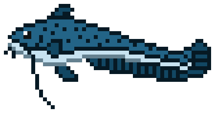 像素画_百格画_积木画_格子画_钻石画_拼豆豆_鲶鱼