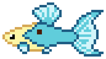 像素画_百格画_积木画_格子画_钻石画_拼豆豆_丽尾孔雀鱼