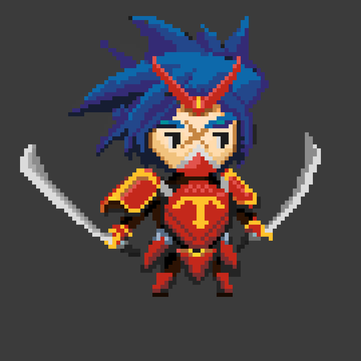 像素画_百格画_积木画_格子画_钻石画_拼豆豆_剑士