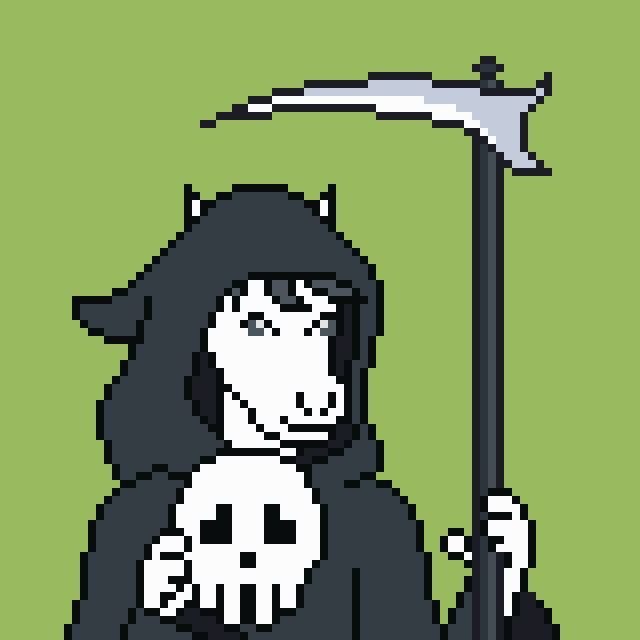 像素画_百格画_积木画_格子画_钻石画_拼豆豆_死神马