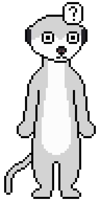 像素画_百格画_积木画_格子画_钻石画_拼豆豆_狐獴