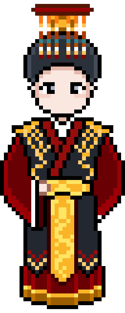 像素画_百格画_积木画_格子画_钻石画_拼豆豆_秦始皇