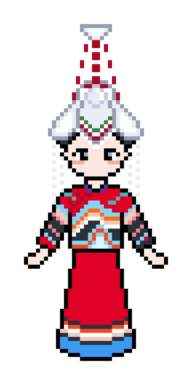 像素画_百格画_积木画_格子画_钻石画_拼豆豆_畲族