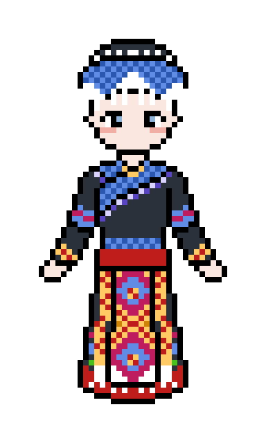 像素画_百格画_积木画_格子画_钻石画_拼豆豆_土家族