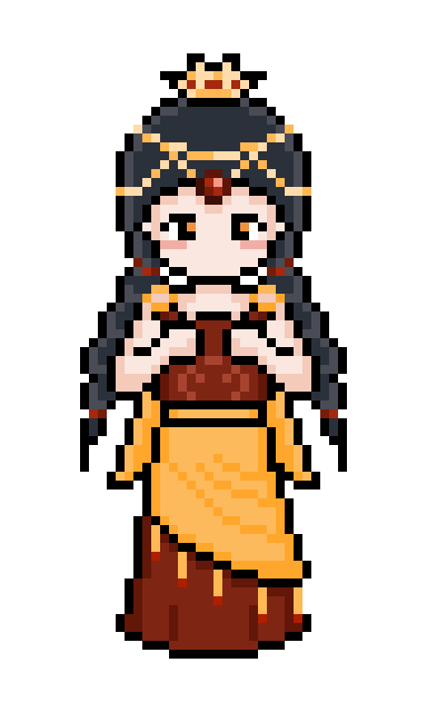 像素画_百格画_积木画_格子画_钻石画_拼豆豆_龙吉公主