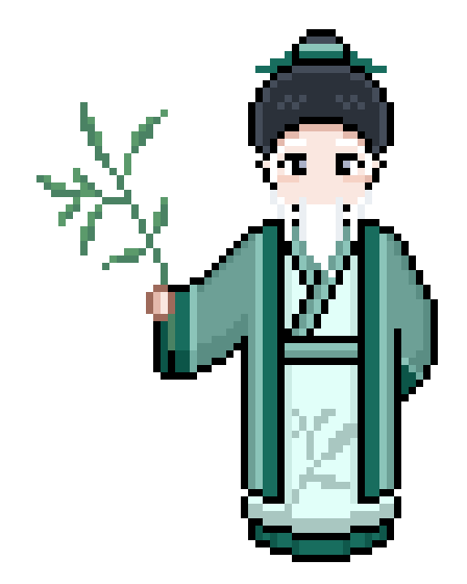 像素画_百格画_积木画_格子画_钻石画_拼豆豆_拂云叟