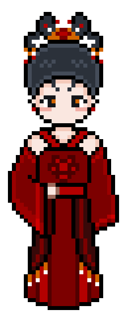 像素画_百格画_积木画_格子画_钻石画_拼豆豆_红磷大蟒