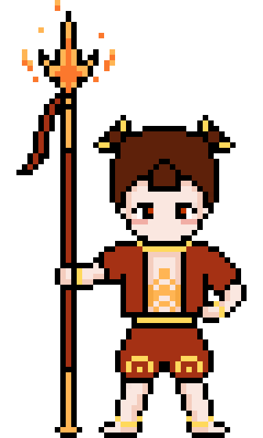 像素画_百格画_积木画_格子画_钻石画_拼豆豆_红孩儿