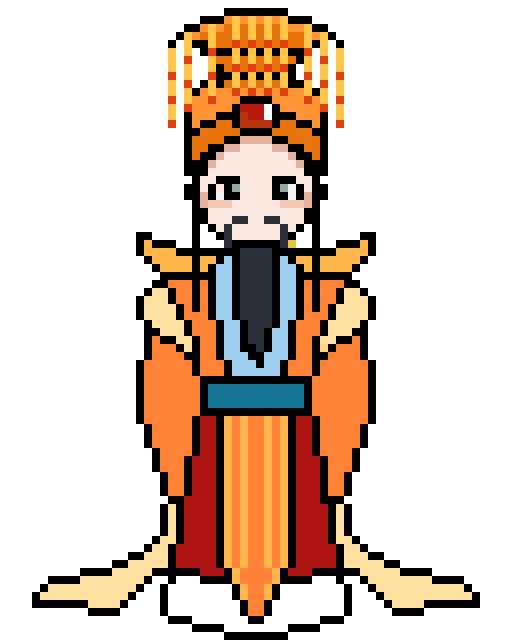 像素画_百格画_积木画_格子画_钻石画_拼豆豆_玉皇大帝