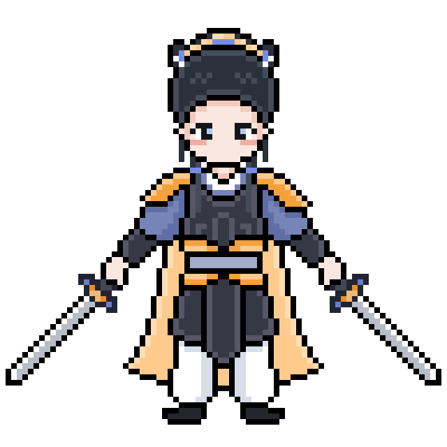 像素画_百格画_积木画_格子画_钻石画_拼豆豆_扈三娘