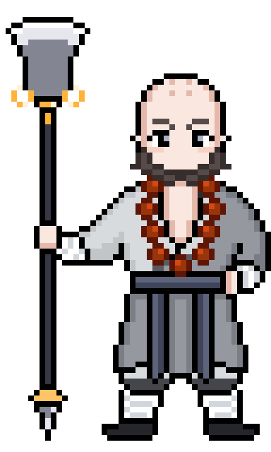 像素画_百格画_积木画_格子画_钻石画_拼豆豆_鲁智深