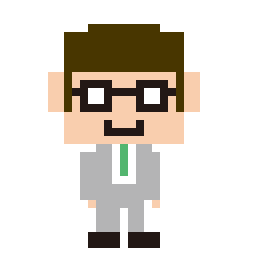 像素画_百格画_积木画_格子画_钻石画_拼豆豆_灰西装眼镜男