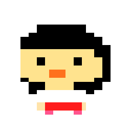 像素画_百格画_积木画_格子画_钻石画_拼豆豆_黑发女孩