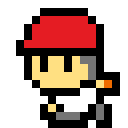 像素画_百格画_积木画_格子画_钻石画_拼豆豆_红帽子的运动员4