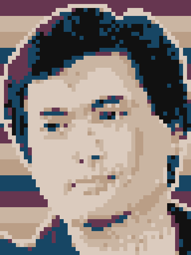 像素画_百格画_积木画_格子画_钻石画_拼豆豆_英雄本色