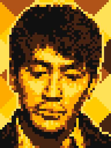 像素画_百格画_积木画_格子画_钻石画_拼豆豆_河边的错误