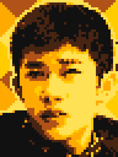 像素画_百格画_积木画_格子画_钻石画_拼豆豆_送你一朵小红花