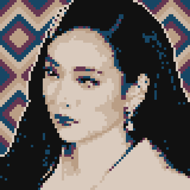 像素画_百格画_积木画_格子画_钻石画_拼豆豆_曾美慧孜