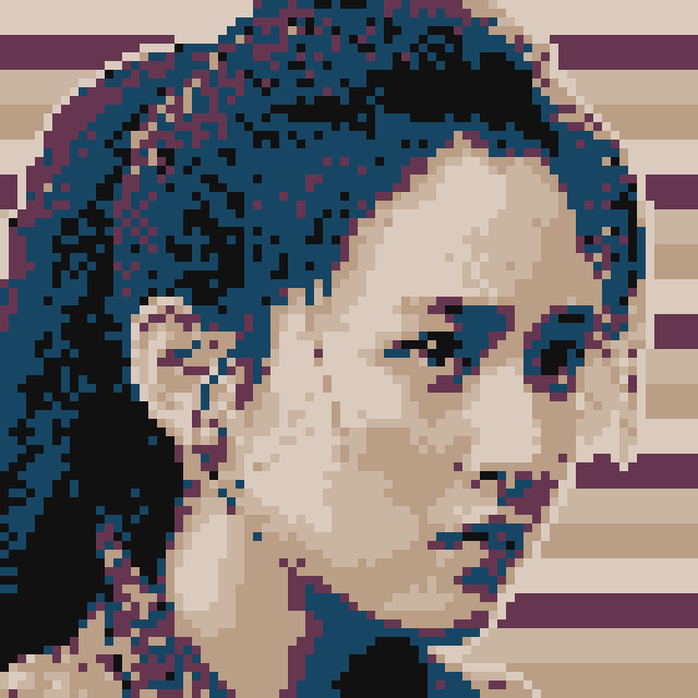 像素画_百格画_积木画_格子画_钻石画_拼豆豆_吴倩