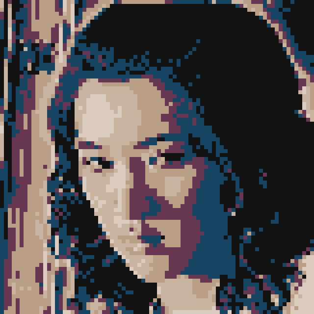 像素画_百格画_积木画_格子画_钻石画_拼豆豆_刘园媛