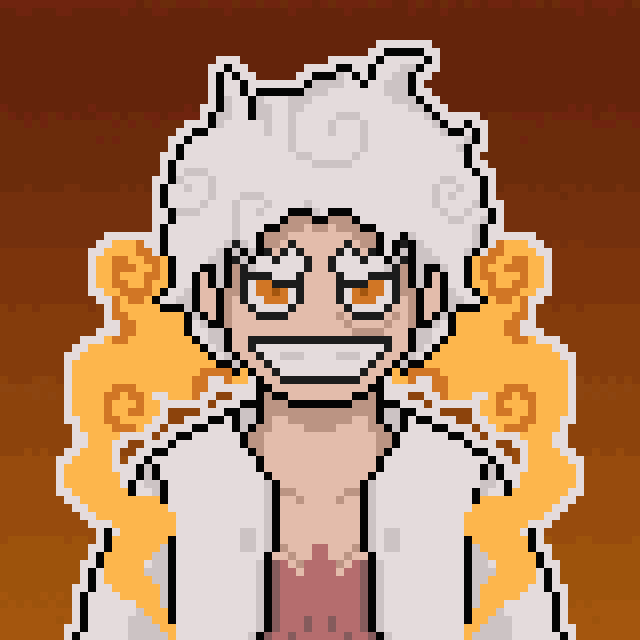 像素画_百格画_积木画_格子画_钻石画_拼豆豆_白毛路飞