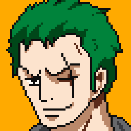 像素画_百格画_积木画_格子画_钻石画_拼豆豆_索隆