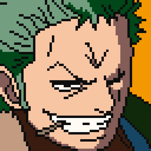 像素画_百格画_积木画_格子画_钻石画_拼豆豆_索隆