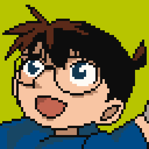 像素画_百格画_积木画_格子画_钻石画_拼豆豆_柯南