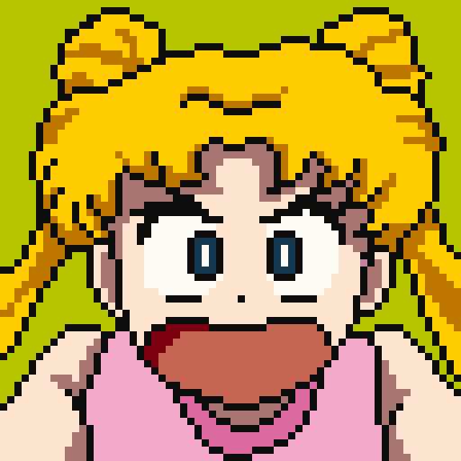 像素画_百格画_积木画_格子画_钻石画_拼豆豆_月野兔