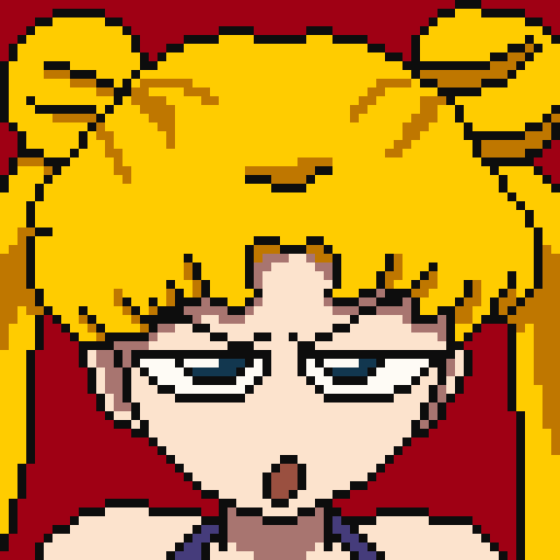 像素画_百格画_积木画_格子画_钻石画_拼豆豆_月野兔