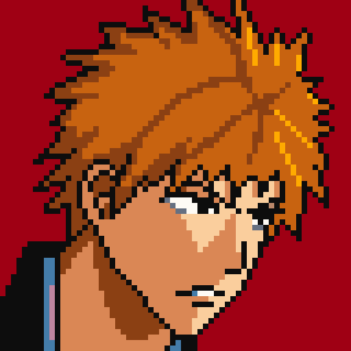 像素画_百格画_积木画_格子画_钻石画_拼豆豆_黑崎一护