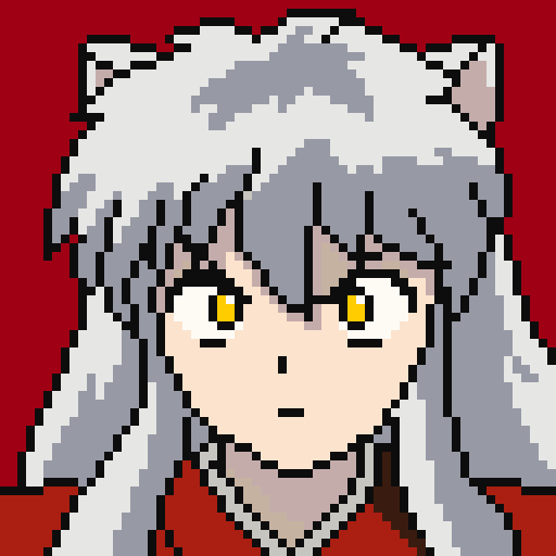 像素画_百格画_积木画_格子画_钻石画_拼豆豆_犬夜叉