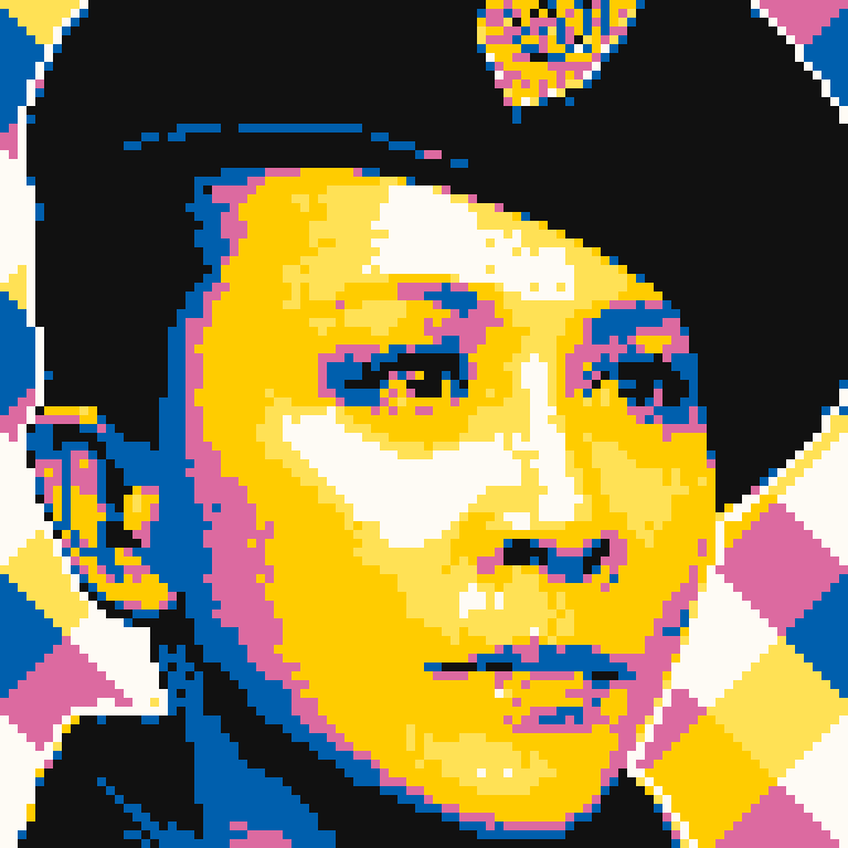 像素画_百格画_积木画_格子画_钻石画_拼豆豆_猜猜她是谁