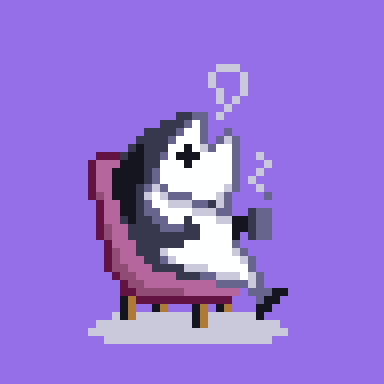 像素画_百格画_积木画_格子画_钻石画_拼豆豆_喝茶的鱼